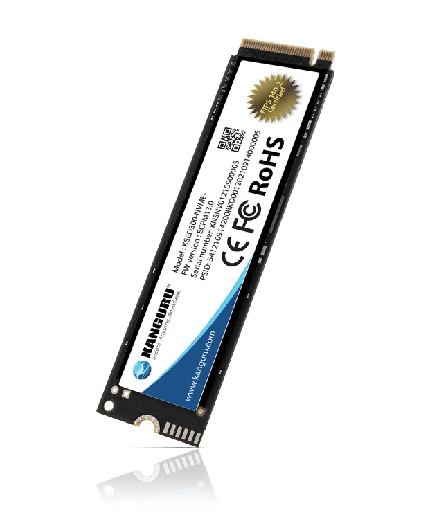 Kanguru Defender SED300 SSD M.2 NVMe Interne Hard Schijf - E-quipment